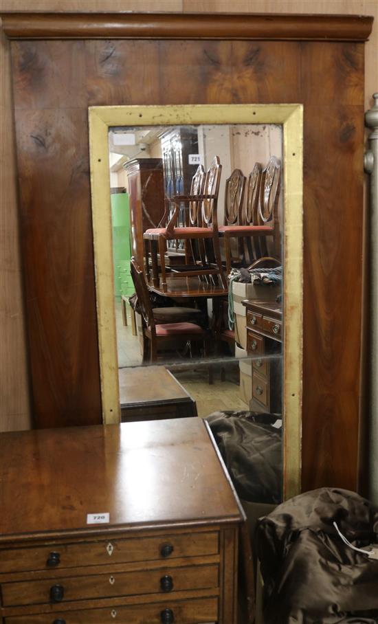 A French mercury mirror W.89cm